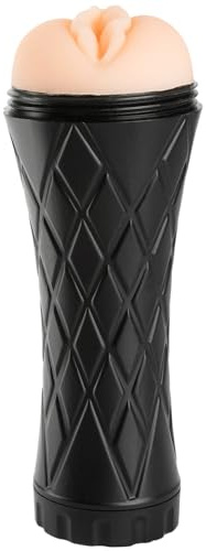 MR.MEMBR Pocket Pussy for Men - Original Lucy Male Sex Toy Masturbator | 23 cm long, 8 cm diameter, 0.5 cm inner diameter, TPE, Use with water based lube, Stretchy fit, Nude, 492 g