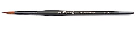 Raphael Stradivarius Kolinsky Pinceau synthétique pour aquarelle Noir