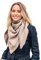 Scandi Linen Musselin Tuch Damen, Musselin Schal Damen, Viereckig (einlagig), Beige