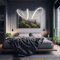 Arcadia Led Pendelleuchte Moderne Decke, Lampe Wohnzimmer, Schlafzimmer, Küche, Kinderzimmer mit Fernbedienung und Handy-App, Led Dimmbar mit Warmem und Kaltem Lich - 3500 LM 50 Cm