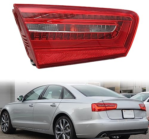 SUROK Rücklicht Rückleuchte für A-udi A6 C7 2012 2013 2014 2015 2016, Auto Rücklicht Montage Bremslicht Blinker Links Rechts Ersatzteile,Left-Inside 1PCS