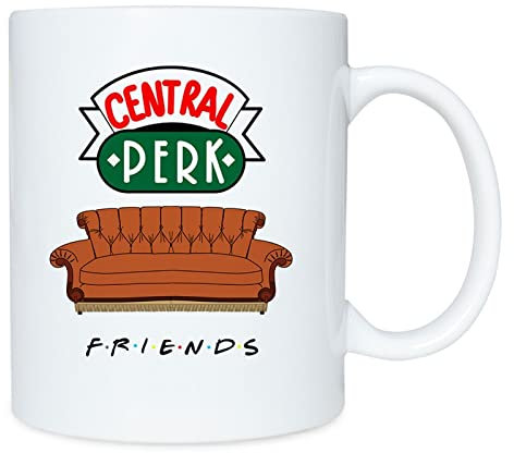 SHENGANG Happiness is Watching Shows Friends Tasse Keramik Kaffeetasse Teetasse Geschenke Weiße Keramiktassen