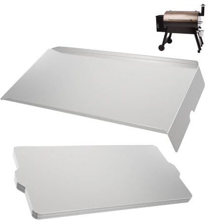 Tropfpfanne Wärmeleitblech und Aluminium Fettauffangschale Liner für Traeger Pro 34 Series Tex Elite Newer Tex Elite Pellet Smoker Grills, passend für Traeger Pro 34 Zubehör BAC006 BAC410