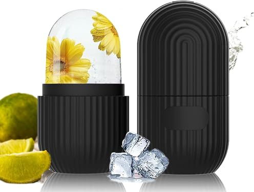 be You Release yourself Ice Roller [Stripe Edition - inkl. Skincare eBook] Premium Ice Roller Gesicht aus Silikon - Ice Face Roller höchster Qualität Eis Roller