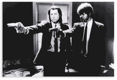 AMATWI Pulp Fiction Filmposter, 1 Leinwandposter, Wandkunst, Dekordruck, Bild Gemälde für Wohnzimmer, Schlafzimmer, Dekoration, ungerahmt, 30 x 45 cm