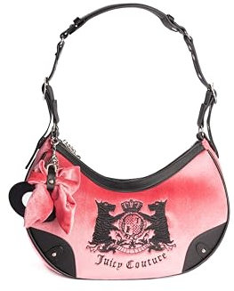 Juicy Couture - Hobo-Tasche aus Polyester, rose (33.5 X 9 X 18 cm)