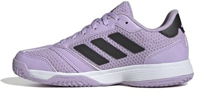 adidas Ligra 8 Kids Indoor Shoes, Scarpe Sportive Unisex-Bambini, Powder Plum/Core Black/Cloud White, 34 EU