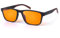 MOSSLIAN Blaulichtfilter Brille – Gaming-Brille – Blaulicht Blocker Brille für Herren und Damen – Blendfreie Gamer-Brille für Computerbildschirme, Fernseher, Mobiltelefone – Bernstein (Schwarz Rot)