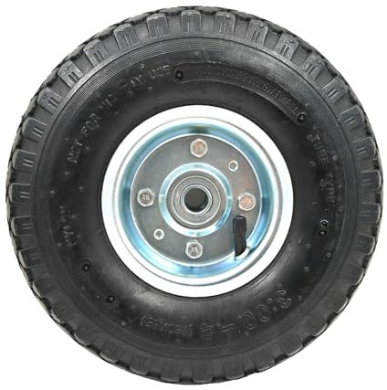 3.00-4 Pneumatischer Sack Truck Rad Reifen, 260 x 85 mm Ersatzreifen und Räder mit 16mm Achsbohrungsloch für Handwagen, Rasenmäher, Gorilla Cart