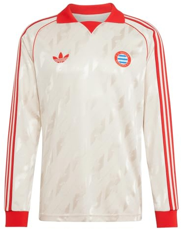 adidas Bayern München Lifestyle-Trikot Ecru/Rot Herren, gebrochenes weiß, M