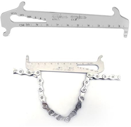 Kettenverschleißlehre,Kettenlehre,Kettenmesslehre,Kettenlehre Fahrrad,Speichenschlüssel Fahrrad,Speichenschlüssel,Kettennieter Fahrrad,Kettenverschleißmesslehre Für Fahrrad Für Fahrrad Reparatur
