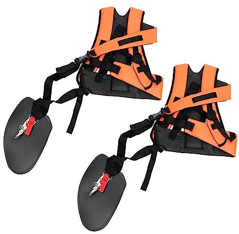 Gatuida 2 Pezzi Cinghia per Tosaerba Accessorio tagliaerba Accessori per trattorini Spalla Cutter Cinghie Cintura Imbottita rifinitore Cintura Imbottita per decespugliatore Stoffa Orange