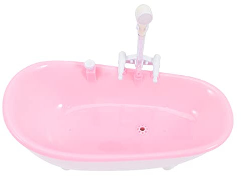 WEKAMOS Bañera De Juguete Eléctrica para Muñecas Rociador De Agua Bañera para Niño Niña y Niñas Accesorio para Imaginación y Fotografía Creativa
