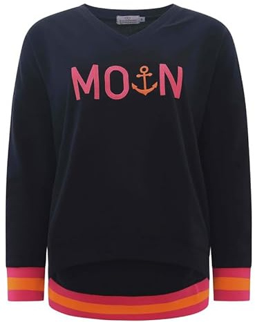 Zwillingsherz Damen Pullover Hoodie Sweatshirt Pulli Hoody mit Kapuze Damenbekleidung Herbst Übergangspullover Moin Hoodie Kapuzenpullover Wintermode Frauen