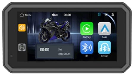 Akfldms Wireless Carplay Android Auto 6 Inch Motorcycle Navigation Screen MP5 Player Waterproof Bluetooth Portable