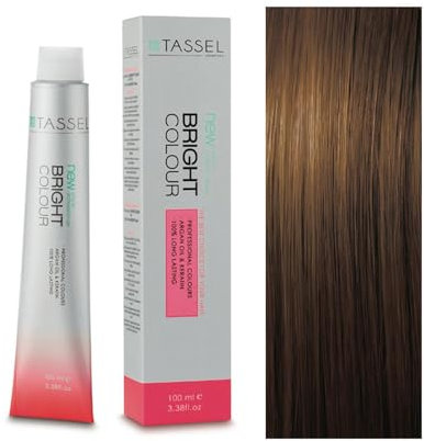 Tinte Permanente Tassel Bright Colour con Argán y Keratina - Nº6.71 RUBIO OSCURO MARRON FRIO - 100 ml