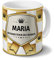 printplanet Tasse mit Namen Maria - Motiv Mitarbeiterin des Monats - Namenstasse, Kaffeebecher, Mug, Becher, Kaffeetasse - Farbe Weiß