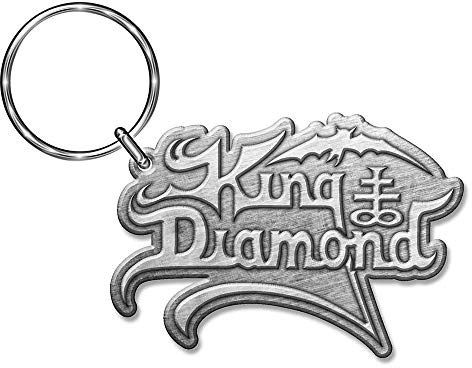 King Diamond Logo Schlüsselanhänger silberfarben