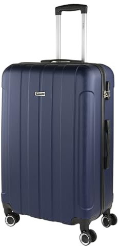 ITACA - Maletas Grandes De Viaje Rígidas Ligeras con 4 Doble Rueda 360° Maleta Grande 23 Kilos Alta Resistencia Maleta XL Duradera, Marino