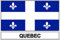 Akachafactory Sticker Aufkleber Flaggen Flagge Fahne Quebec