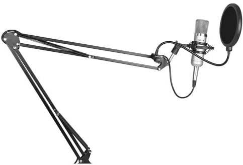 Vonyx CM400 Studiomikrofon mit verstellbarem Arm und Popfilter