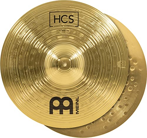 Meinl Cymbals HCS Plato Hihat de 15 pulgadas (38,1cm) Platillos de Batería – Pareja – Latón, Acabado Tradicional (HCS15H)
