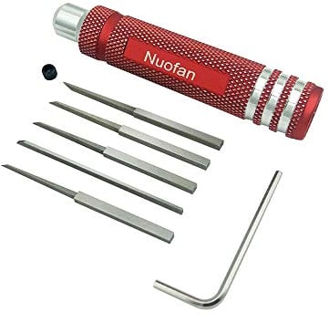 Prime Model Scriber Gundam Resina Intagliata Scribe Line Hobby Utensile da Taglio Scalpello 5 Lame 0.2/0.4/0.6/0.8/1.0mm