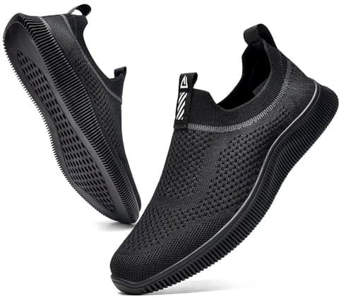 MrToNo Sneaker Uomo Donna Infilare Slip on Sneakers Scarpe Senza Lacci Casual Scarpe da Running Corsa Leggero Corsa Camminare Scivolare Scarpe da Ginnastica Outdoor Jogging Sportive Fitness-HEISE-45