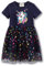 Vestito Unicorno Principessa Bambina • Cotone 4-5 Anni (100-110cm) • Abito Bimba Ricamo Floral Striscia Cartoon Animale Casuale • Manica Lunga & Corta T-Shirt