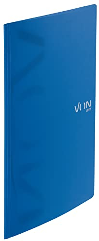 VON Leitz 10er Pack Schnellhefter A4, PP Kunststoff, Für 100 Blatt, Leichter Softcover-Ordner mit modernem VON-Aufdruck, Für Schule & Zuhause, Blau, 46790035