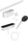 hansgrohe WallStoris - Set da bagno, set di accessori per il bagno senza forare, 7 pezzi, con doccetta a risparmio idrico, termostatico doccia e accessori bagno, bianco opaco, 24250700