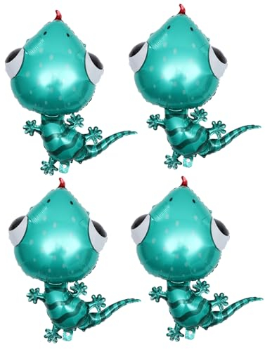 jojofuny 4 Stücke Tiere Luftballon Folienballon Helium Ballon zum Aufblasen Tierballons Spielzeug für Kinder Geburtstag Baby Shower Jungle Theme Deko