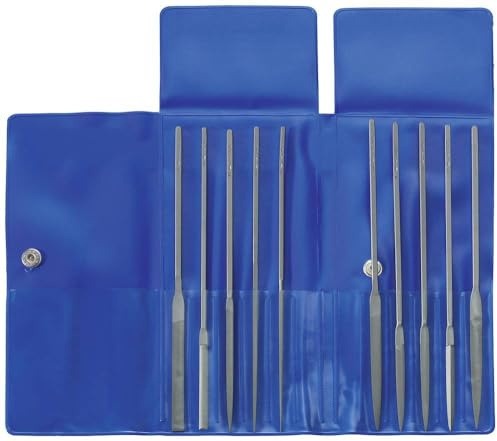 F.DICK Echappementfeilen-Satz, 10-teilig (Hieb: 8; Länge: 140 mm; ohne Griff; in Plastiktasche) 1024 0080