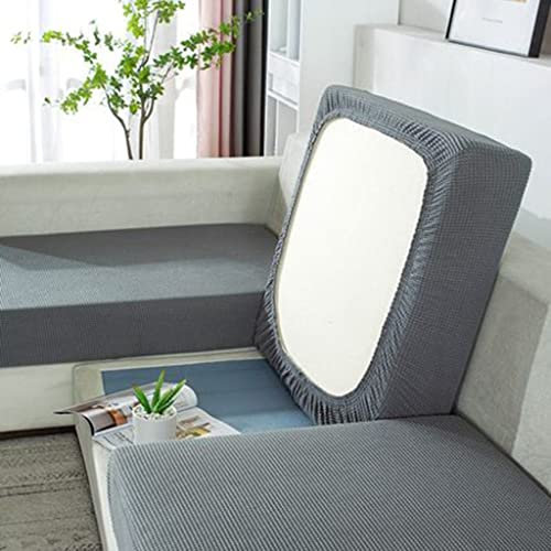 Sofa Sitzkissenbezug Stretch 4/3/2/1 Sitzer/L Form Sofabezug Braun/Schwarz/Rot/Groß Elastische Couch Kissenbezüge Husse Überzug Bezug Für Sofa Sitzkissen ( Color : #6 , Size : 1 seat (50-63cm) )