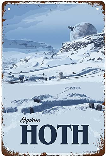 Lustiges Hoth-Schild, Wanddekoration, Vintage-Metall-Blechschild, Kunstposter, lustiges Poster, Zuhause, Büro, Küche, Männerhöhle, Café, Badezimmer, Wanddekoration, Geschenk, 20,3 x 30,5 cm