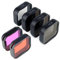 GEPULY Set di 6 Filtri per GoPro Hero7 6 5 Black 2018 - 3ND (ND8/ND16/ND32), CPL, Rosso Chiaro/Magenta, Polarizzatore Circolare a Densità Neutra