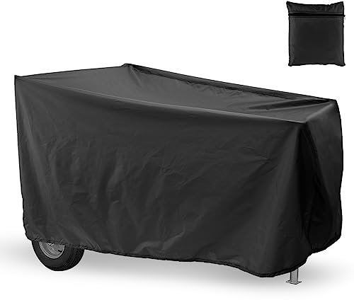 Log Splitter Cover Waterproof 210x115x100cm 210D Oxford Cloth Gas Logging Separator Cover with Drawstring Dustproof Mobility Scooter Protection for Log Splitters Motorbike Scooter(black)