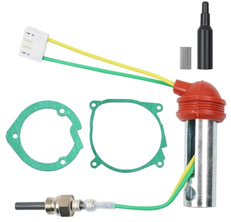 MaxEarn 5 Stk 12V 2KW Standheizung Keramik Set, Keramik Glühkerze Kit, Luft Diesel Parkheizung Reparatursatz mit Glühkerzen+2 Dichtung+Filter+Hilfspol, für Auto Boot Webasto Heizung