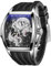 REEF TIGER Herren-Luxus-Tonneau-Skelett-mechanische Automatikuhr mit Automatikaufzug, leuchtendes Drachenzifferblatt, wasserdichte Armbanduhr RGA3061 (RGA3061-YSB)