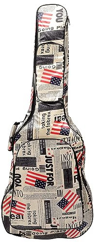 Theaque Borsa per chitarra classica, borsa per chitarra acustica, custodia per strumenti, Come mostrato, 106x41cm, Classico