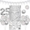 Silberhochzeit Deko, 25 Hochzeitstag Dekoration, 25. Hochzeitstag Hintergrund Banner und 25 Jahre Silberhochzeit Luftballons, Wimpelkette Hochzeit Silber Ballon Zahl 25 für Silberne Hochzeit Deko