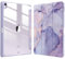 FINTIE Hybrid Case for iPad Air 13-inch (M3) 2025, (M2) 2024, [Built-in Pencil Holder] Shockproof Cover with Clear Transparent Back Shell, Auto Wake Sleep, Lilac Marble