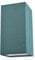 Contemporary and Stylish Forest Green Linen Fabric Tall Rectangular Lamp Shade for Pendant or Table Lamp Base - 25cm Height - 40w Maximum - Suitable for The Home or Business by Happy Homewares
