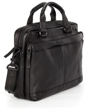 Leren Laptoptas - Steven - Zwart