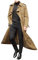 Men's Formal Trench Coat Long Business Woolen Jacket Full Length Double Breasted Long Pea Coat Wool Long Coat with Double Breasted Wool Overcoat