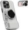 YAKVOOK Integrated Camera Phone Case for iPhone 15 Pro Max, Cute 3D Cartoon Retro Bluetooth Camera Phone Case with Mirror Hard PC Back Cover + Soft TPU Protector Compatible with Magsafe White