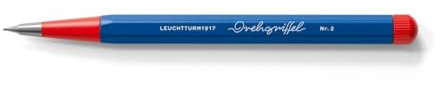 LEUCHTTURM1917 371287 Drehgriffel Nr. 2, Rot/Königsblau, Bleistift - Bauhaus Edition