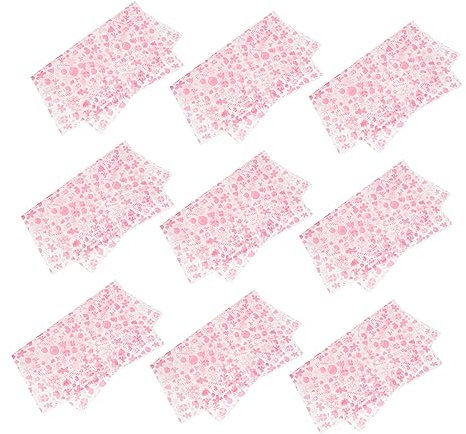 GREENADSCAPE 50 Stück Lebensmittelverpackungspapier Wachspapier Trockene Papiereinlagen Bienenwachs Kekspapier Butterkekse Butterplätzchen Fettbeständige Auskleidung Wachs Metzgerpapier