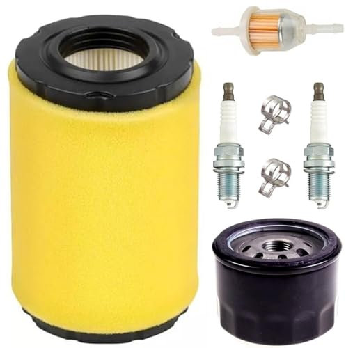 ZAMDOE 796031 Kit di Messa a Punto del Filtro dell'Aria di Ricambio per Briggs Stratton 591334 594201 797704 696854 Compatibile per Husqvarna YTH22V46 YTH24V48 per John Deere D100 D110 D130 Lawnmover