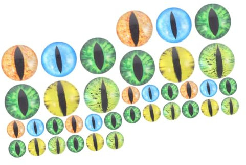 Operitacx Sets Eyes for Crafting Glass Eyes for Dolls Doll Supplies Simulated Props Pack Pairs